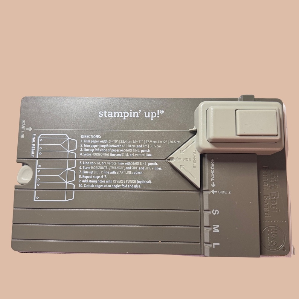Stampin Up Gift Bag Punch Board